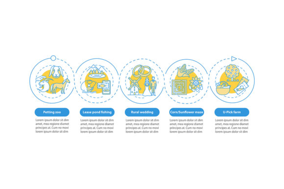Agritourism Vector Infographic Template for Real-World Crafting