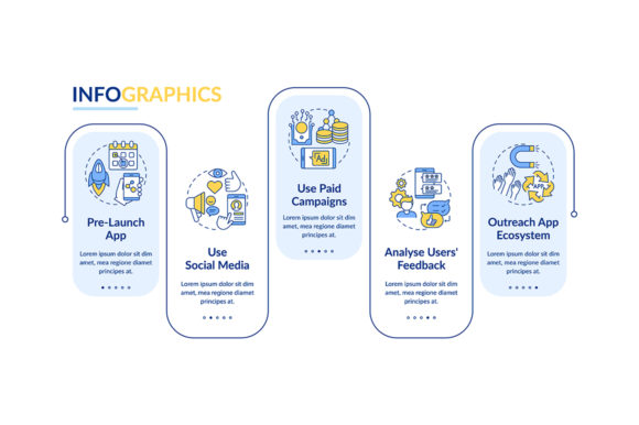 App Marketing Tips Vector Infographic for Handmade Businesses