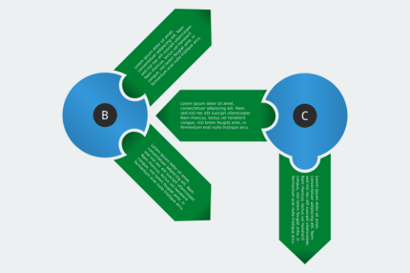 Branched Circles Puzzle Infographic: A Versatile Graphic Design Asset
