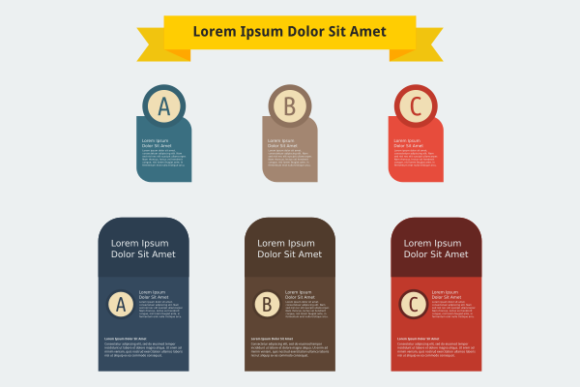 Drop Cap Infographic Banner with Ribbon: A Graphic Design Asset for Polished Content