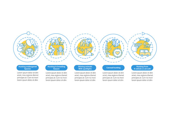 Hunting for Wildlife Vector Infographic: A Powerful Graphic Design Asset