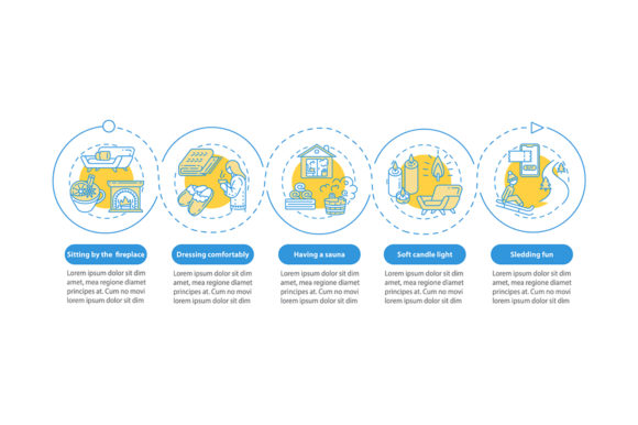 Hyggelig Style Vector Infographic: A Warm Graphic Design Asset for Local Business Branding