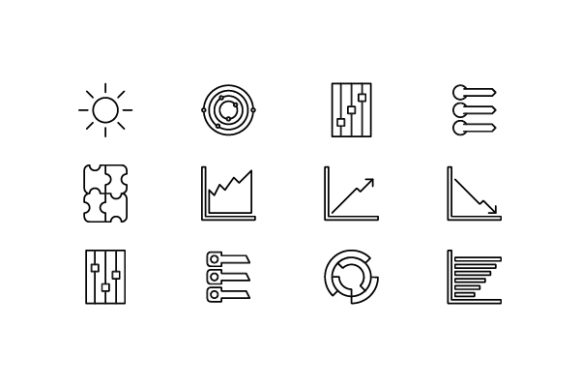 Infographic Line Icon Design Vector: A Versatile Graphic for Creative Sellers