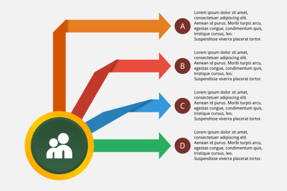 Infographic Template with Arrows for Digital Sellers