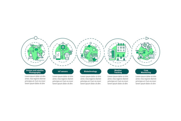 Innovative Agriculture Technology Graphics for Modern Infographics