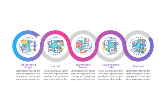 Shopping Advices Vector Infographic for Small Business Branding