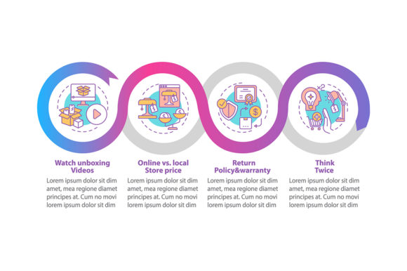 Smart Shopper Tips Vector Infographic for Graphics & Infographics