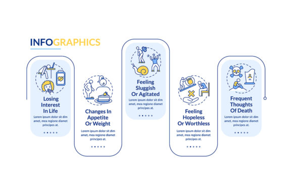 Winter Blues Symptoms Vector Infographic Review for Real Projects